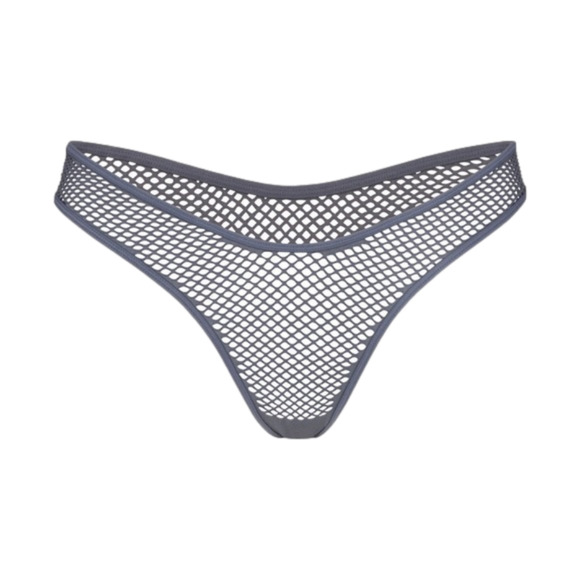 SKIMS Other - Skims Perforated Thong Steel Grey Large NWT